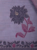 Lavender Floral Embroidered Design Pure Cotton Saree