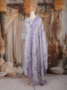 Lavender Floral Mirror Embroidered Cotton Salwar Suit with Dupatta