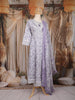 Lavender Floral Mirror Embroidered Cotton Salwar Suit with Dupatta