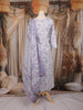 Lavender Floral Mirror Embroidered Cotton Salwar Suit with Dupatta