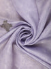 Lavender Floral Printed Tussar Silk Saree