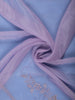 Lavender Floral Sequin Embroidered Organza Saree - Diadem
