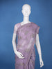 Lavender Floral Sequin Embroidered Organza Saree - Diadem