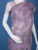 Lavender Floral Sequin Embroidered Organza Saree - Diadem
