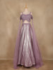 Lavender Floral Sequins Embroidered Metallic Crepe Lehenga
