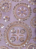 Lavender Floral Sequins Embroidered Organza Palazzo Suit