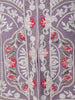 Lavender Floral Thread Embroidered Design Georgette Kids Palazzo Suit