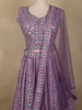 Lavender Floral Thread Embroidered Design Net Party Wear Lehenga With Net Dupatta