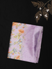 Lavender Floral Woven Design Blended Cotton Saree