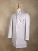 Lavender Floral Woven Design Jacquard Sherwani Suit with Brooch