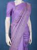 Lavender Floral Woven Pure Kanchipuram Silk Saree