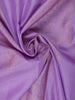 Lavender Geometric Checks And Leaf Motif Woven Pure Kanchipuram Silk Saree - Diadem
