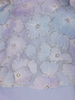 Lavender Layered Ruffle Design Net  Kids Gown with 3D Floral Work