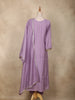 Lavender Mirror Work Embroidered Cotton Salwar Suit with Dupatta