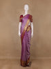 Lavender Paisley Woven Pure Kanchipuram Silk Saree - Diadem