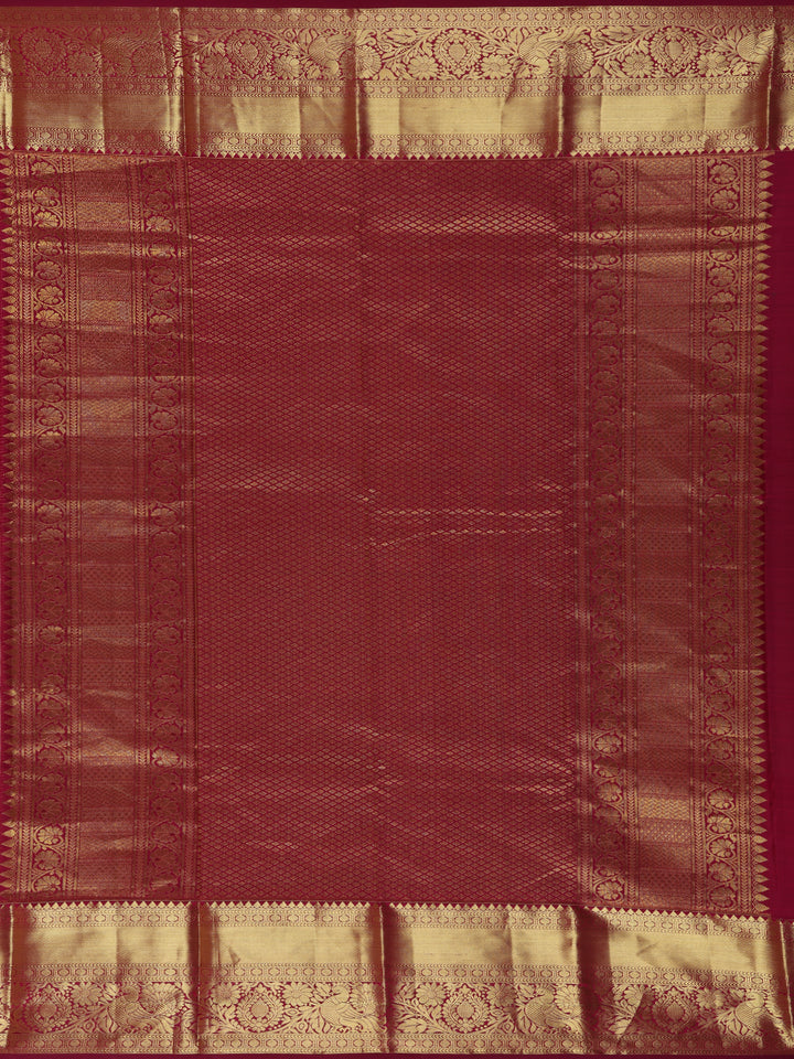 Lavender Paisley Woven Pure Kanchipuram Silk Saree - Diadem