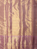 Lavender Paisley Zari Woven Design Pure Kanchipuram Silk Saree with Zari Border