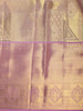 Lavender Paisley Zari Woven Design Pure Kanchipuram Silk Saree with Zari Border