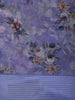 Lavender Purple Floral Printed Chiffon Saree with Self Woven Border