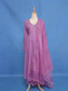 Lavender Purple Sequins Embroidery Cotton Salwar Suit