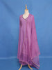 Lavender Purple Sequins Embroidery Cotton Salwar Suit