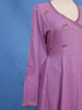 Lavender Purple Sequins Embroidery Cotton Salwar Suit