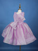 Lavender Sequin Embellished Party Wear Net Frock with Oversized Bow - Diadem
