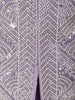Lavender Sequins Design Organza Palazzo Suit with Choker Dupatta