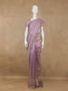 Lavender Sequins Designed Net Saree