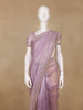 Lavender Sequins Designed Net Saree