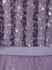 Lavender Sequins Embellished Design Net Ball Gown with Full Sleeves