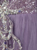 Lavender Sequins Embellished Design Net Ball Gown with Puff Sleeves