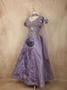 Lavender Sequins Embroidered Design Organza Bridesmaid Lehenga