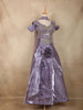 Lavender Sequins Embroidered Design Organza Bridesmaid Lehenga