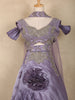 Lavender Sequins Embroidered Design Organza Bridesmaid Lehenga