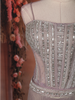 Lavender Sequins Embroidered Mermaid Iridescent Fabric Lehenga