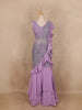 Lavender Sequins Embroidery Net Lehenga