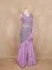 Lavender Sequins Embroidery Net Lehenga