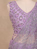 Lavender Sequins Embroidery Net Lehenga