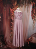 Lavender Sequins and Beads Embroidered Design Crepe Kids Palazzo Suit