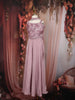 Lavender Sequins and Beads Embroidered Design Crepe Kids Palazzo Suit