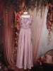 Lavender Sequins and Beads Embroidered Design Crepe Kids Palazzo Suit