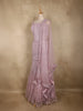 Lavender Sequins and Beads Embroidered Net Mermaid Lehenga with Dupatta