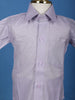Lavender Silk Dhoti With Matching Half Sleeve Shirt - Diadem