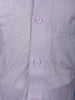 Lavender Silk Dhoti With Matching Half Sleeve Shirt - Diadem