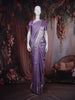 Lavender Silver Zari Woven Kanchipuram Tissue Silk Saree