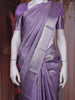 Lavender Silver Zari Woven Kanchipuram Tissue Silk Saree