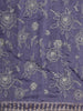 Lavender Striped Zari Woven Design Pure Organza Saree with Designer Border