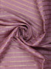 Lavender Stripes And Floral Printed Tussar Silk Saree