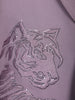 Lavender Tiger Embellished Kids Party Wear Polyester Suit Set